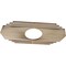 Ekena Millwork Chrysler Wood Fretwork Pierced Ceiling Medallion, Hickory, 26"W x 13"H x 6 7/8"ID x 3/8"T CMWP26X13X0375CSHI - alternate 4